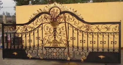 villa custom cast iron doors