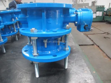 Rotork Electric Actuated Double Flange Expansion Butterfly Valve