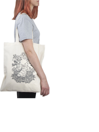 tote canvas bag design with printing pattern