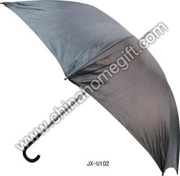 Black Manual Open Straight Umbrella