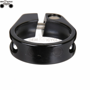 Anodized CNC machined aluminum bicycle seat post clamp