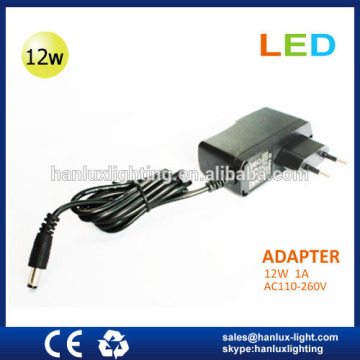 12W 1A LED strip power adapter CE ROHS