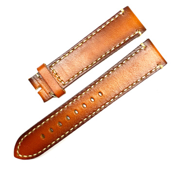 Vintage -Gradientenfarbe Leder Uhrengurt mit Schnalle