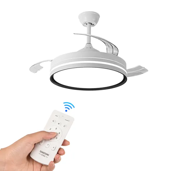 Zhongshan LED Ceiling Fan Lamp: Family Home White Color with Remote Control and Low Noise Operation for Indoor Use (AC85-220V)