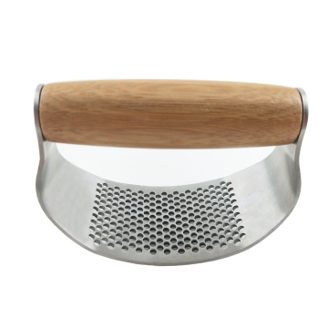 Customized Ginger and Garlic Press with Bamboo Handle