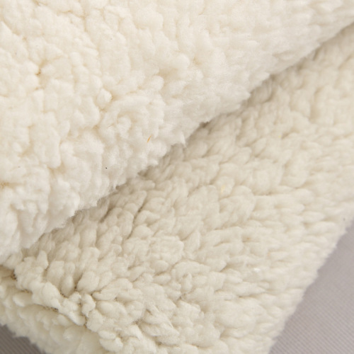 Lamb Cotton Sherpa Polyester Oneside Brushed Sherpa Fabric