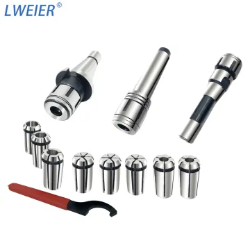 MT2 J7316B Milling Chuck Set with Morse Taper Shank for Turret Milling Machine