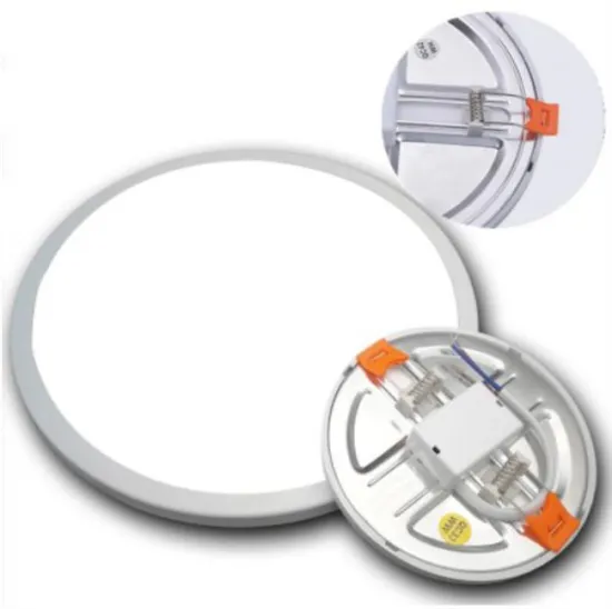 Ultra-Thin LED Panel Lights: 6W, 8W, 15W, and 20W Aluminum Ceiling Recessed Downlights with Adjustable Open Holes