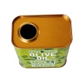 Latas quadradas de azeite para armazenamento na cozinha