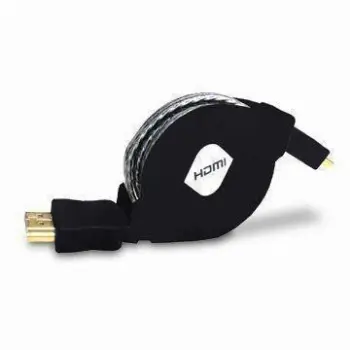 High-speed Retractable HDMI Cable with Ethernet Channel and Additional Color Spaces