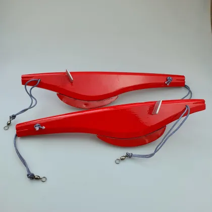15-Inch Wooden Teasers for Saltwater Big Game Fishing - Top Water Marlin and Wahoo Bait