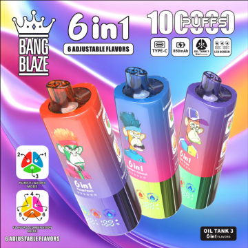 Bang Blaze 100k Puffs 6 in 1 Flavors Disposable Vape with LED Screen