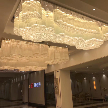 Đèn chùm pha lê K9 LED hiện đại cho Bữa tiệc Villa Hotel Lighting