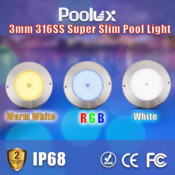 Super slim 3mm thickness led pool lights