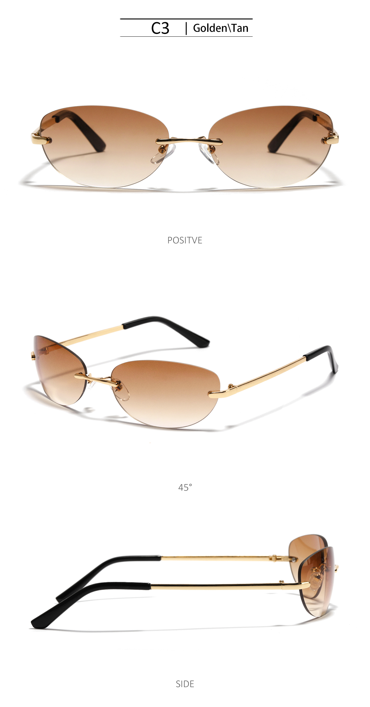 Oversized Trendy Women Sunglasses