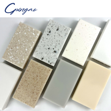 Giá nhà máy sản xuất hoa văn bằng đá cẩm thạch màu trắng acrylic cho mặt bàn bếp