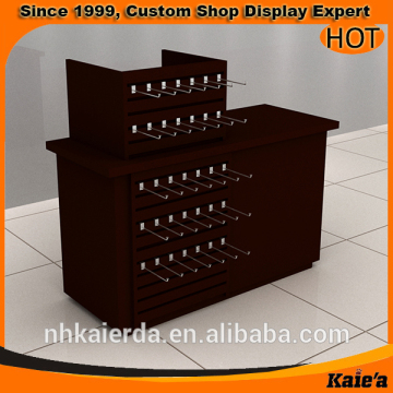 Hot wood counter design ,wood display counter