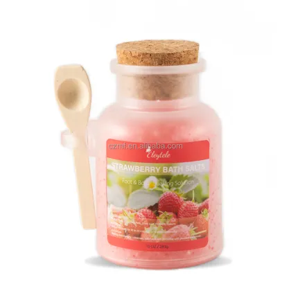 Lavender Foot Soak Bath Scrub with Epsom Salt and Rose Petals