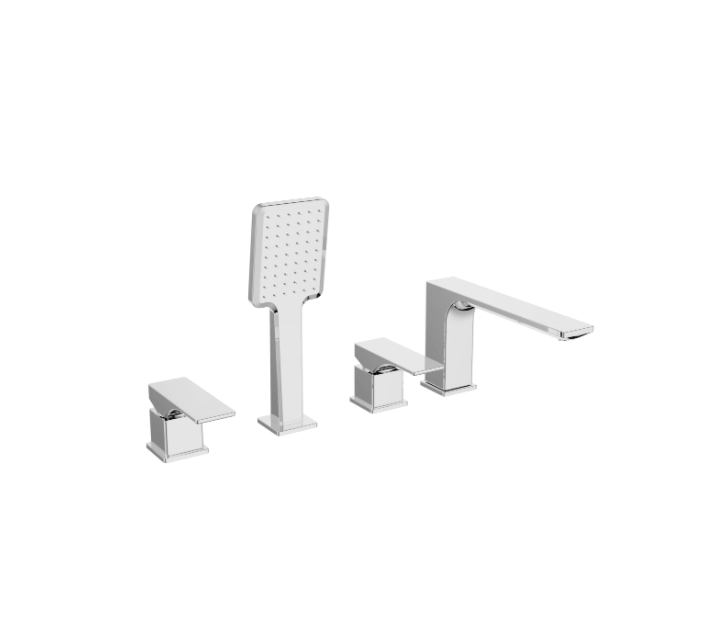 Chrome-plated standard bathtub faucet