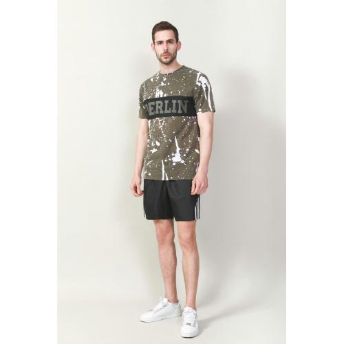 MEN'S COTTON POLY PRINTED T-SHIRT