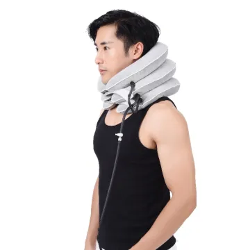 Inflatable adjustable comfortable cervical vertebra tractor