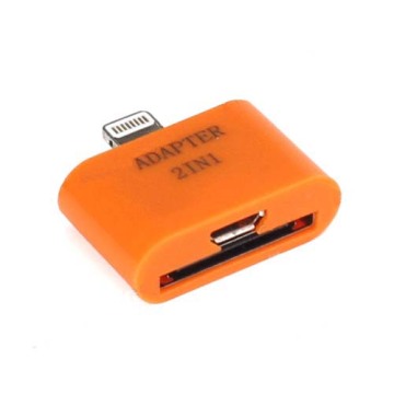 Micro USB + 30 Pin to Lightning 8 Pin Adapter for iPhone 5 / iPod Touch 5 / iPod Nano 7 / iPad Mini / iPad 4