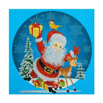 Diamante de cristal em forma de pintura de Papai Noel Pintura