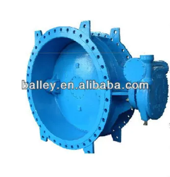 EN593 cast iron double eccentric flange butterfly valve PN16