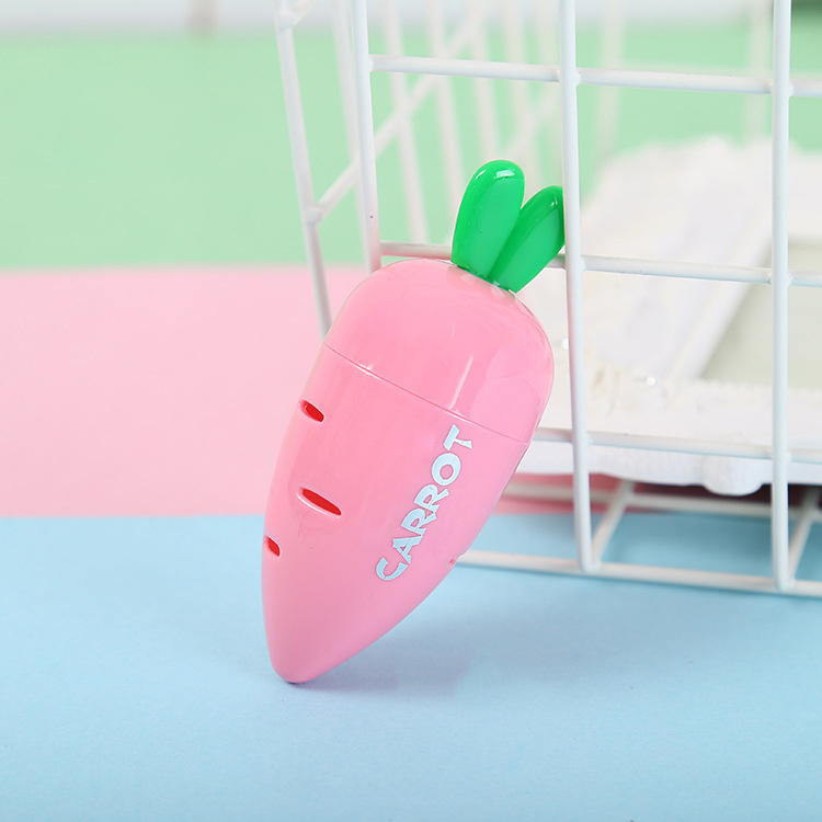 plastic carrot shape pencil sharpener