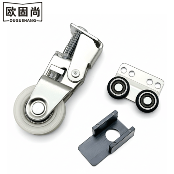 Spring Loaded Bottom Roller with Dual Wheel Carrier