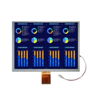 12 Uhr Anzeigerichtung 60Pins FPC 10,4 Zoll LCD-Bildschirm mit RGB-Schnittstelle-in China hergestellt