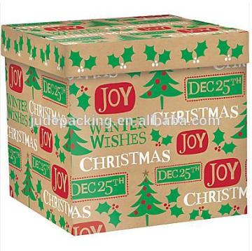 Christmas Messages Kraft Gift Box