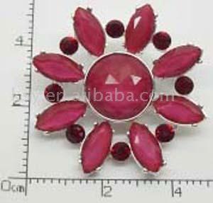 Epoxy brooch