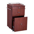 Wooden Storage Cabinet with Universal Wheels