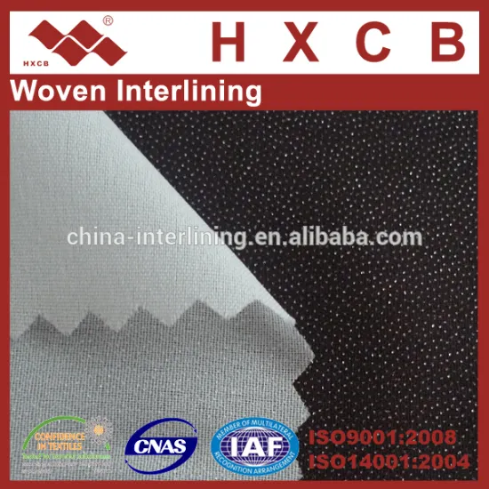 (3410 ) Plain Fusible Woven Interlining&Lining Fabric