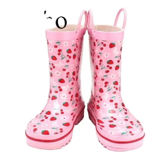 Factory Supply Kids Chicken Printed Rubber Rain Boots - Waterproof Surprise Rain Boots for Children