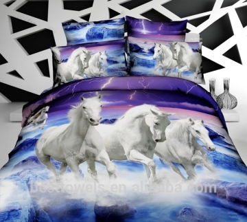 Hot selling cotton 5d 3d printed bedding set