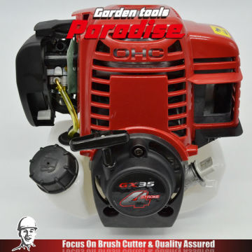 Professional Gasoline Brush Cutter: Four Stroke Engine GX35 Petrol Grass Trimmer