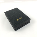 Customised Logo Black Gift Boxes With Lid
