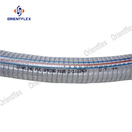 Steel wire reinforced spring pvc hose pipe