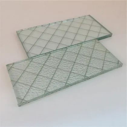 6mm Safety Fireproof Clear Wired Glass for Doors