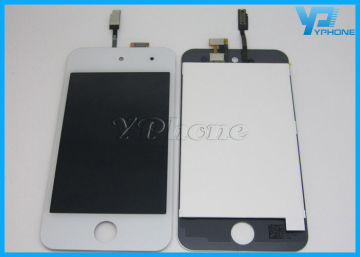 White 4th Ipod Lcd Digitizer Replacement With Touch / Capacitive