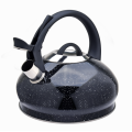 Black Marble coating stainless steel whistling tea kettle