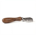 Eco-Friendly Walnut Wood Split Comb for Pets