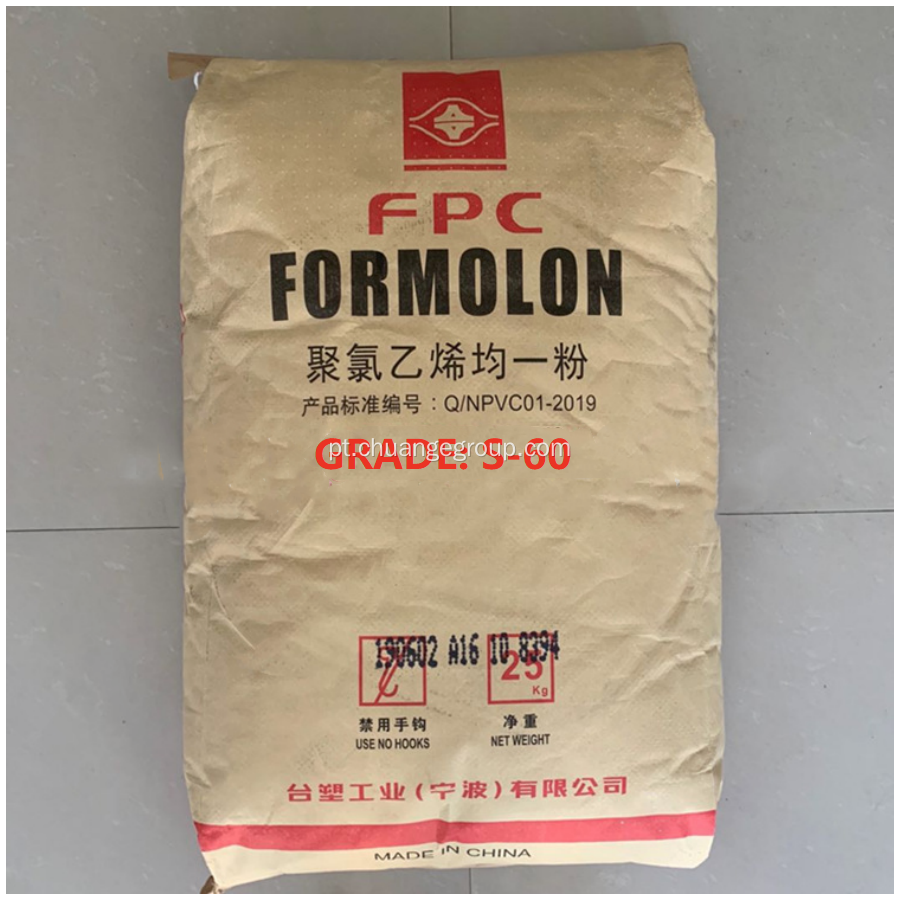 Formolon Brand PVC Resin S65 para grau de tubo