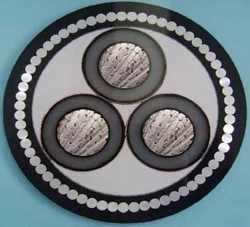 8.7/15kv Aluminum Power Cable with Steel Wire Armour 3*120mm2