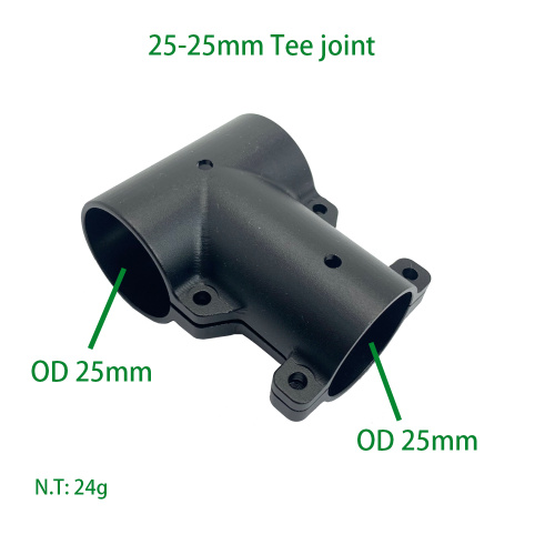 ALUMINIUM LEIDY TEE-joint voor 25 mm-25 mm connector