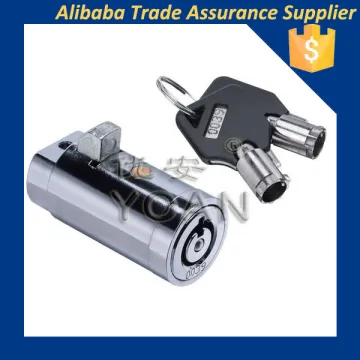 cylinder and compression lock vending machine lock, two keys