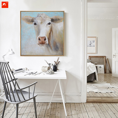 Cute Sheep and Cow Decorative Canvas Prints