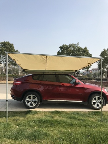 Roof Rack Awning Car Side Awning Rooftop Pull Out Tent Shelter, Waterproof Shed 420D